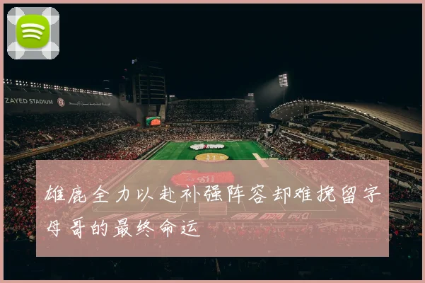 雄鹿全力以赴补强阵容却难挽留字母哥的最终命运